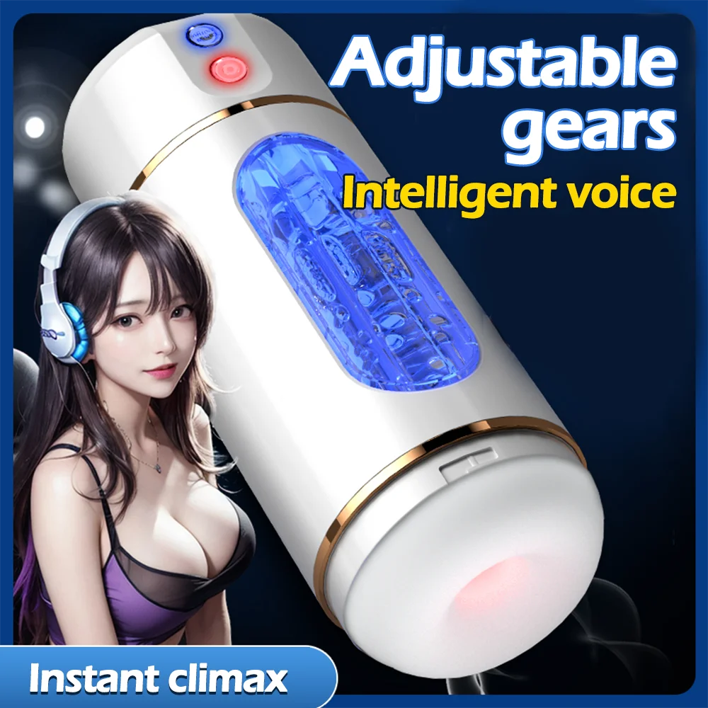 Automatic Vibration Male Masturbator Cup - Adult Pleasure Device for Men