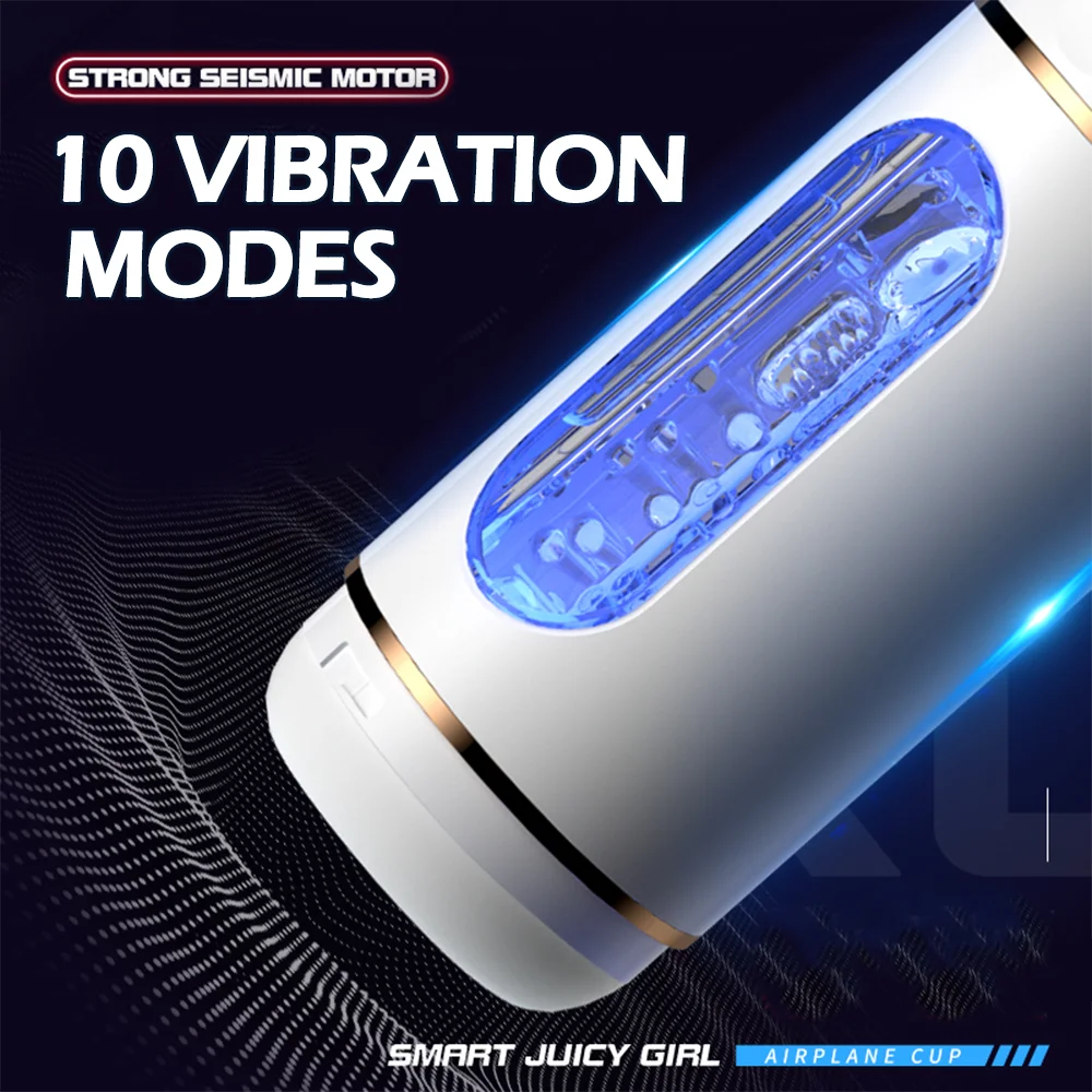 Automatic Vibration Male Masturbator Cup - Adult Pleasure Device for Men
